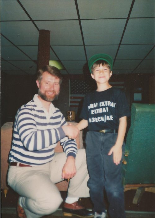 Bill and Matt May 1992