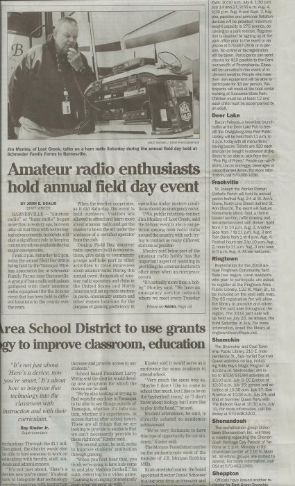 W3TWA Field Day 2019 - Pottsville Republican Herald_Page_1